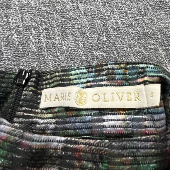 Marie Oliver Daniela puff sleeve Blouse - Metallic plaid size Small - Picture 3 of 5